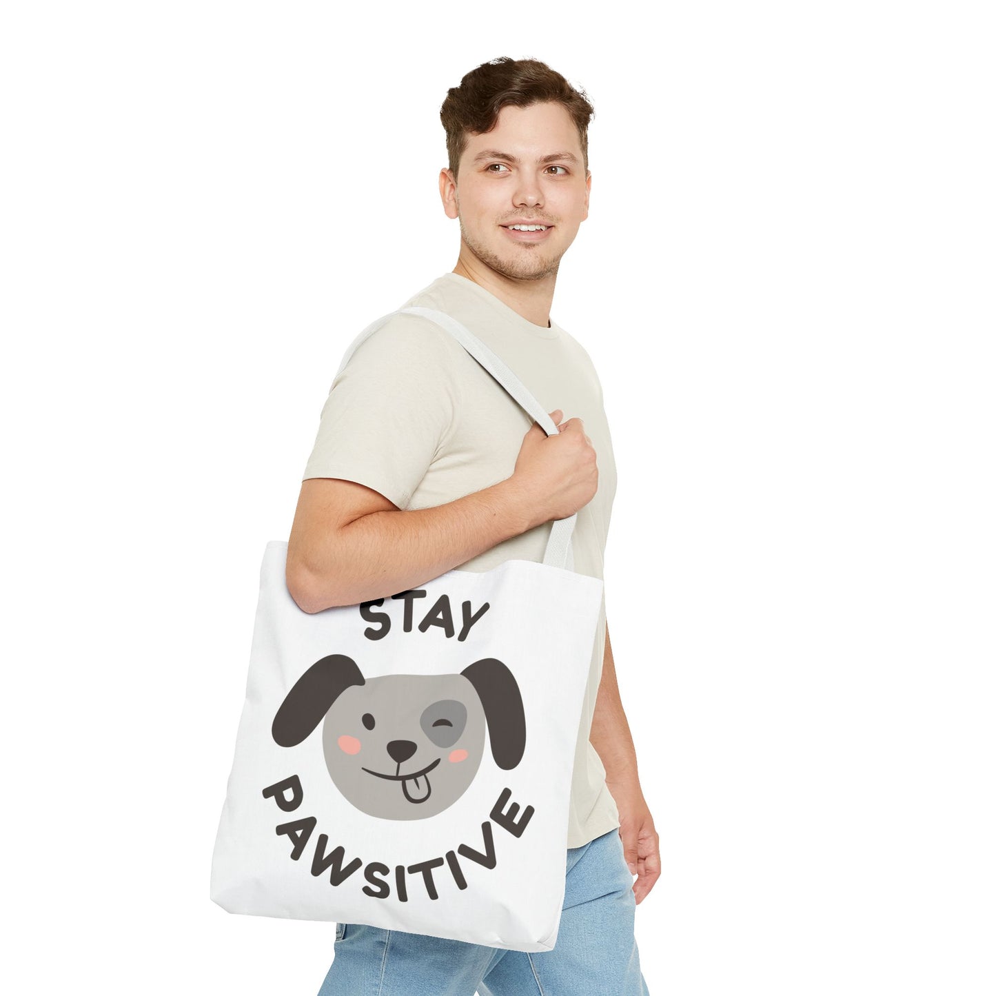 Eco-Friendly Tote Bag - Stay Pawsitive & Unique Mother Designs