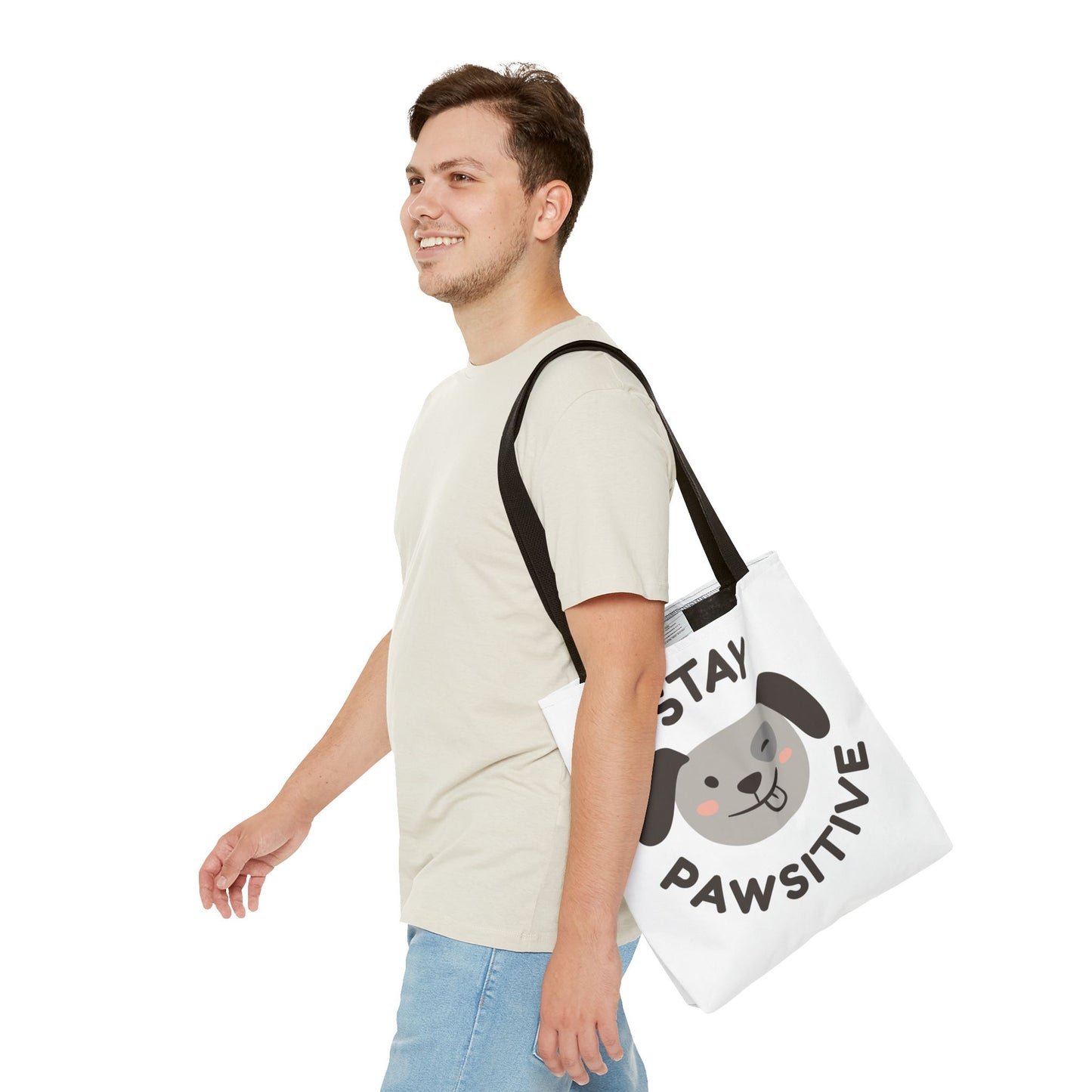 Eco-Friendly Tote Bag - Stay Pawsitive & Unique Mother Designs
