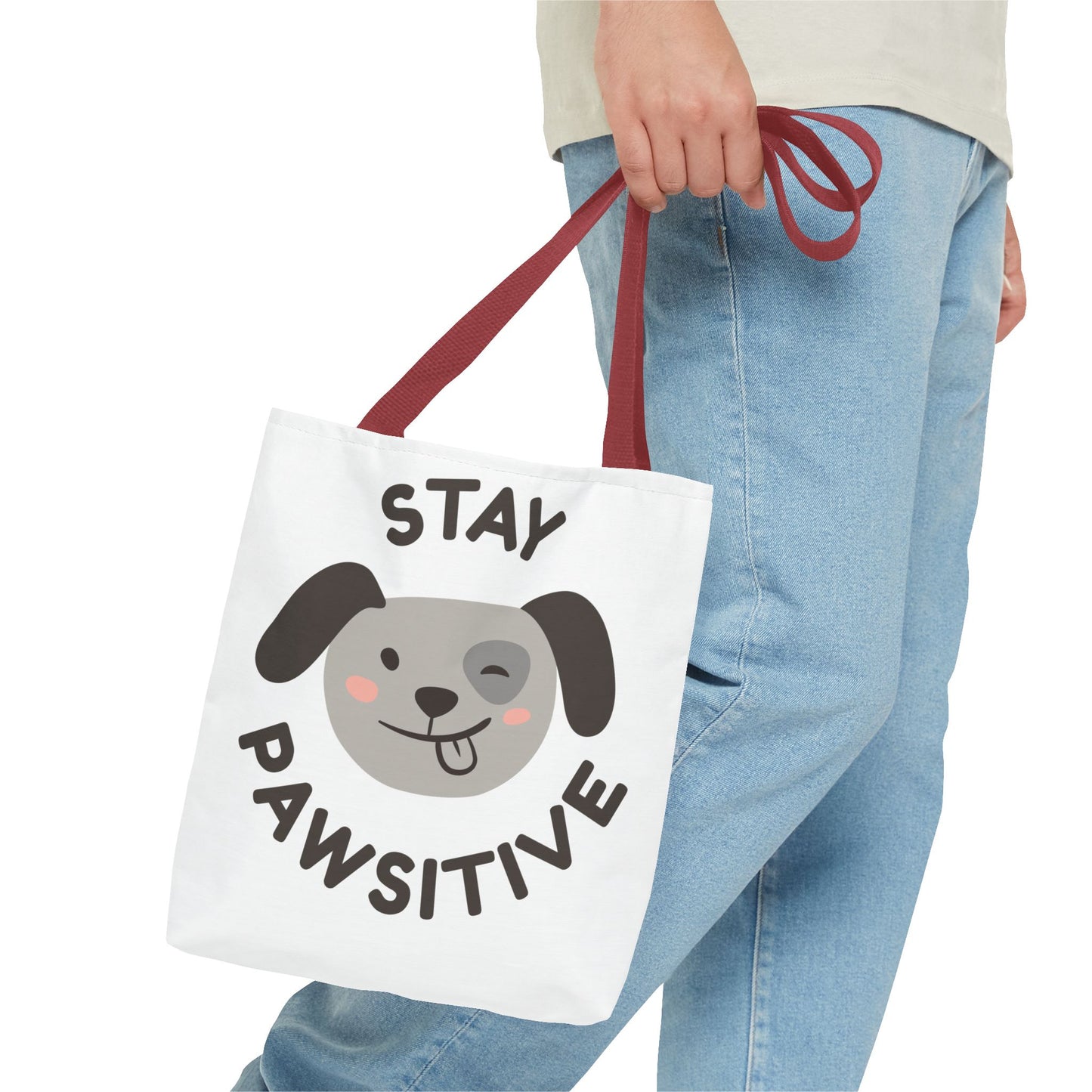 Eco-Friendly Tote Bag - Stay Pawsitive & Unique Mother Designs