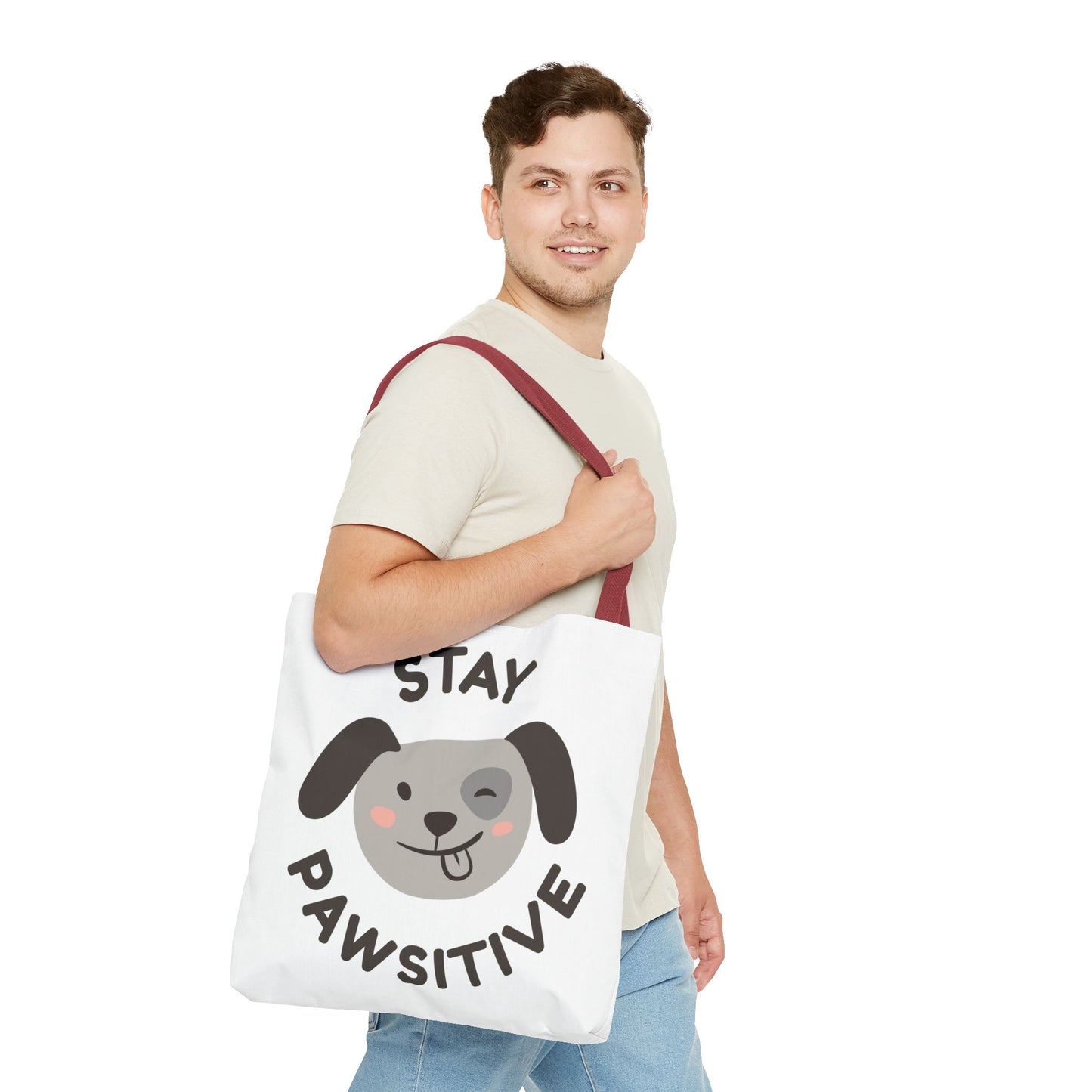 Eco-Friendly Tote Bag - Stay Pawsitive & Unique Mother Designs