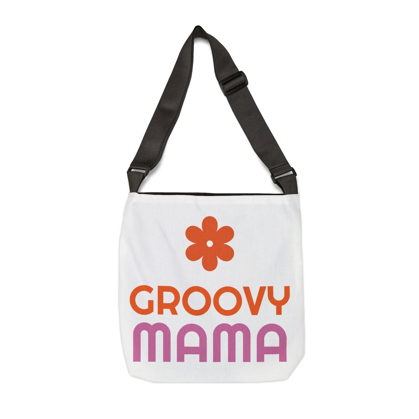 Groovy Mama Adjustable Tote Bag - Stylish & Fun Dog Lover's Carryall
