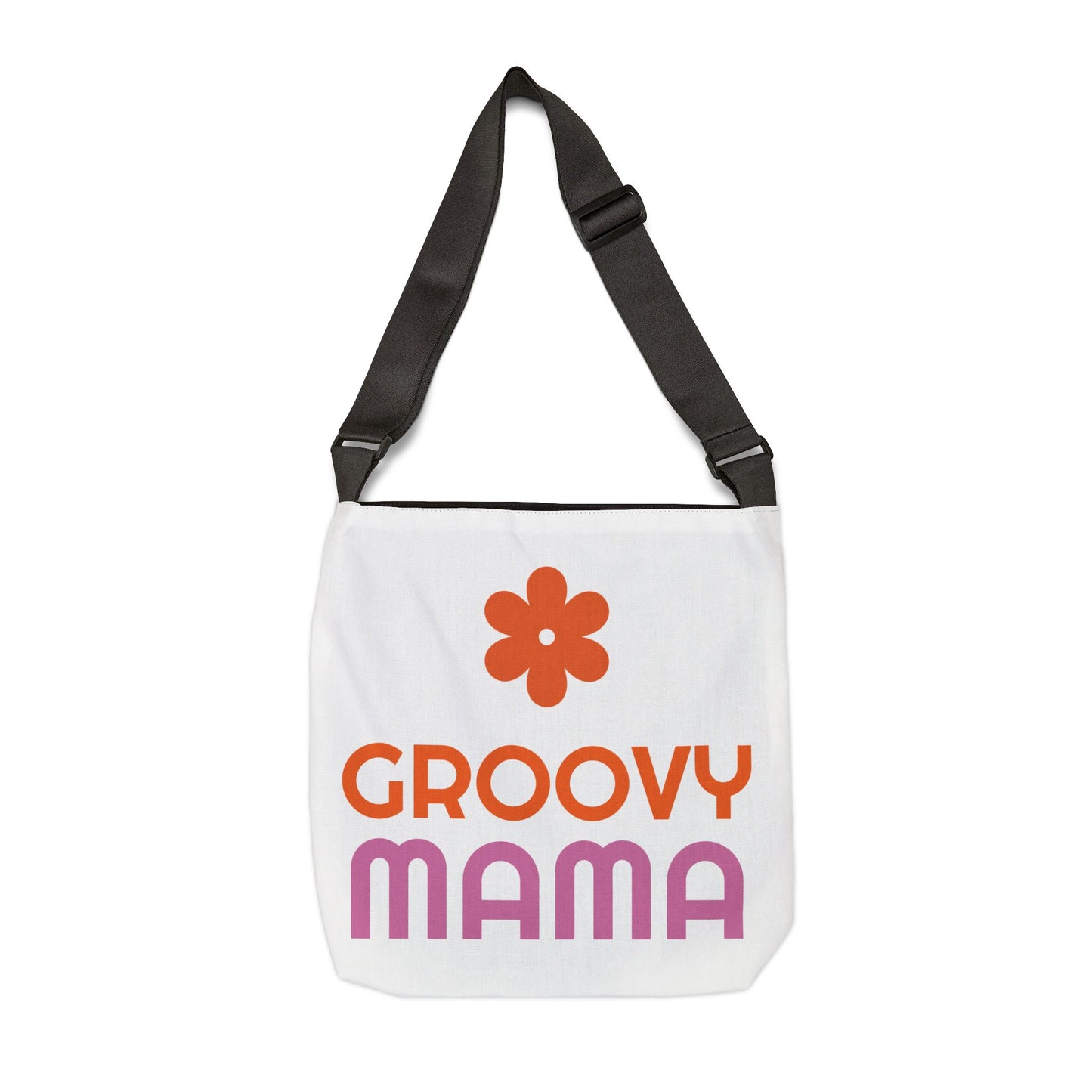 Groovy Mama Adjustable Tote Bag - Stylish & Fun Dog Lover's Carryall