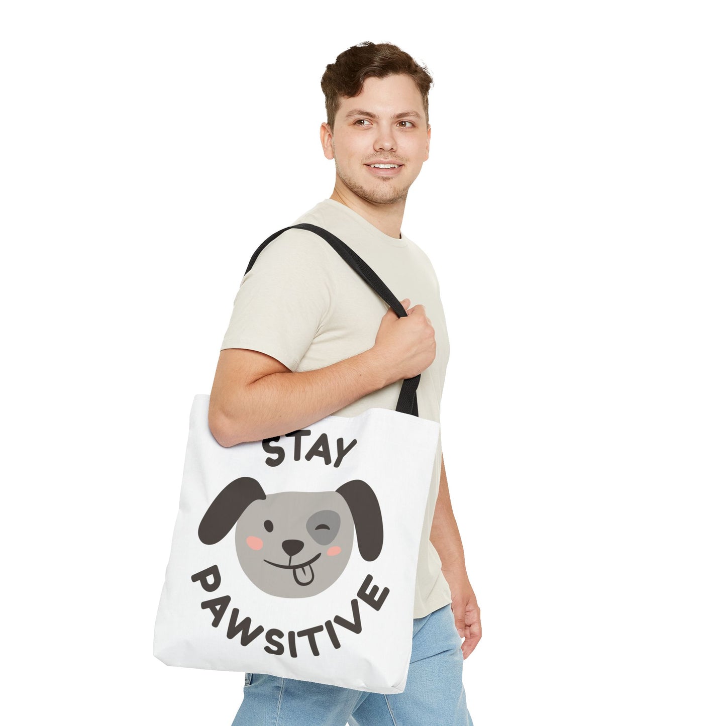 Eco-Friendly Tote Bag - Stay Pawsitive & Unique Mother Designs