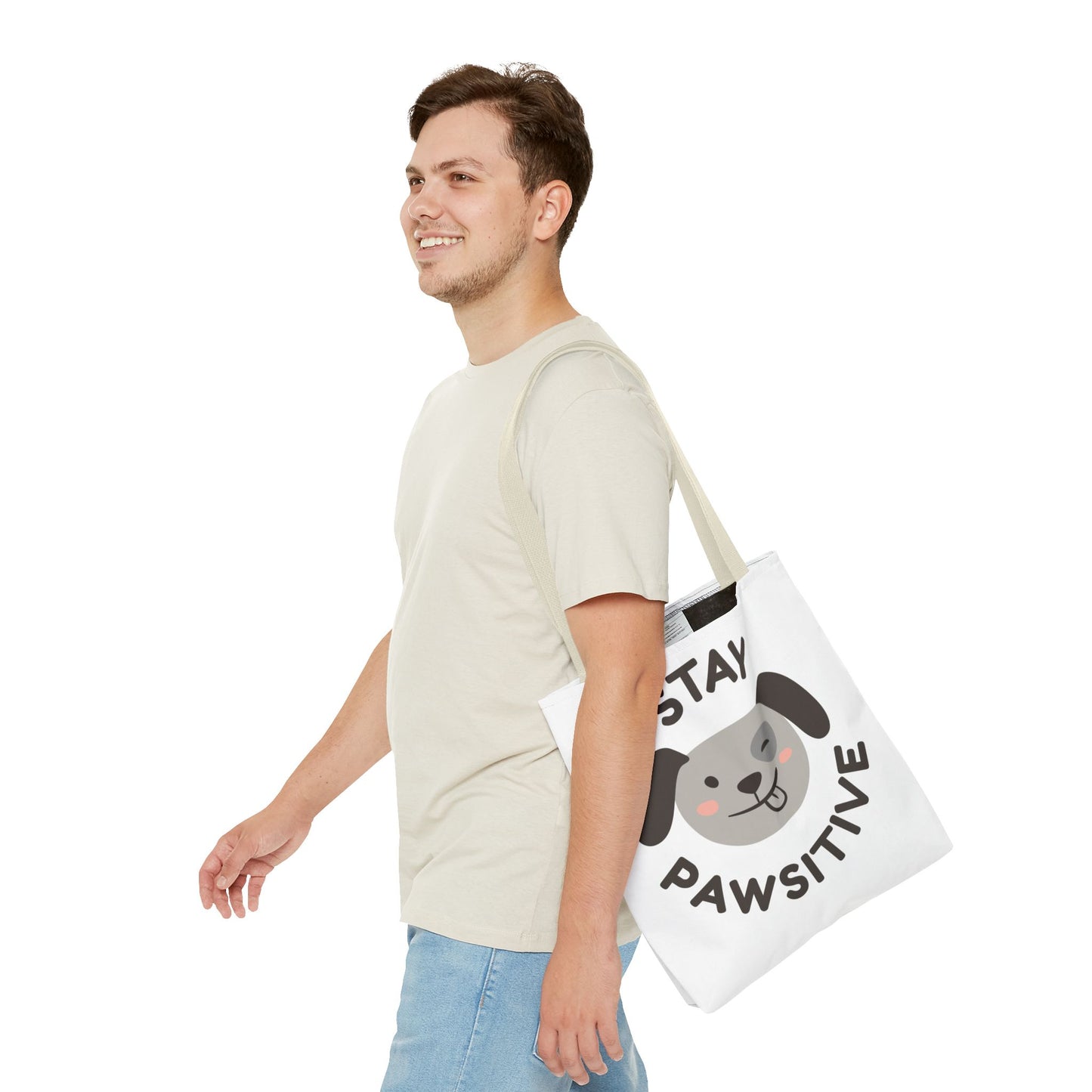 Eco-Friendly Tote Bag - Stay Pawsitive & Unique Mother Designs