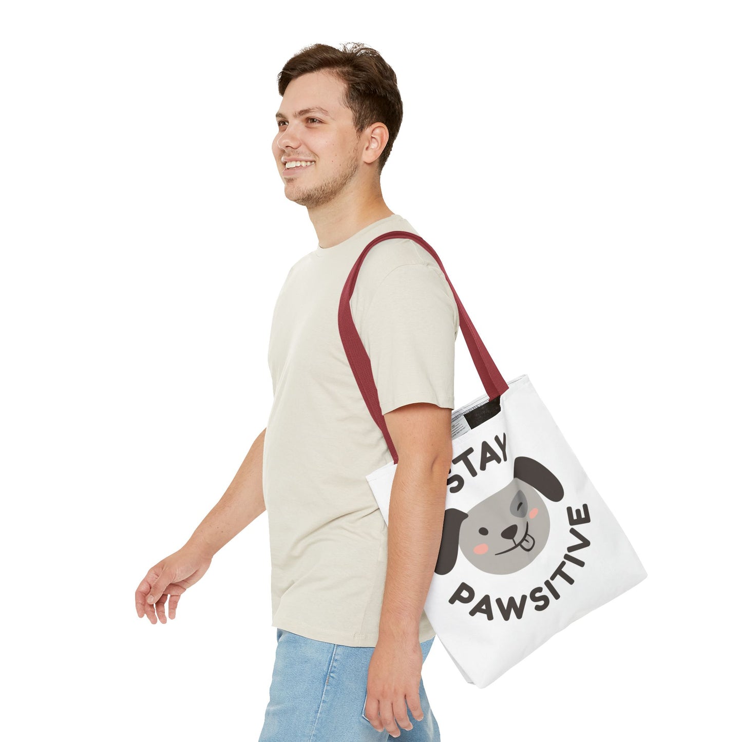 Eco-Friendly Tote Bag - Stay Pawsitive & Unique Mother Designs