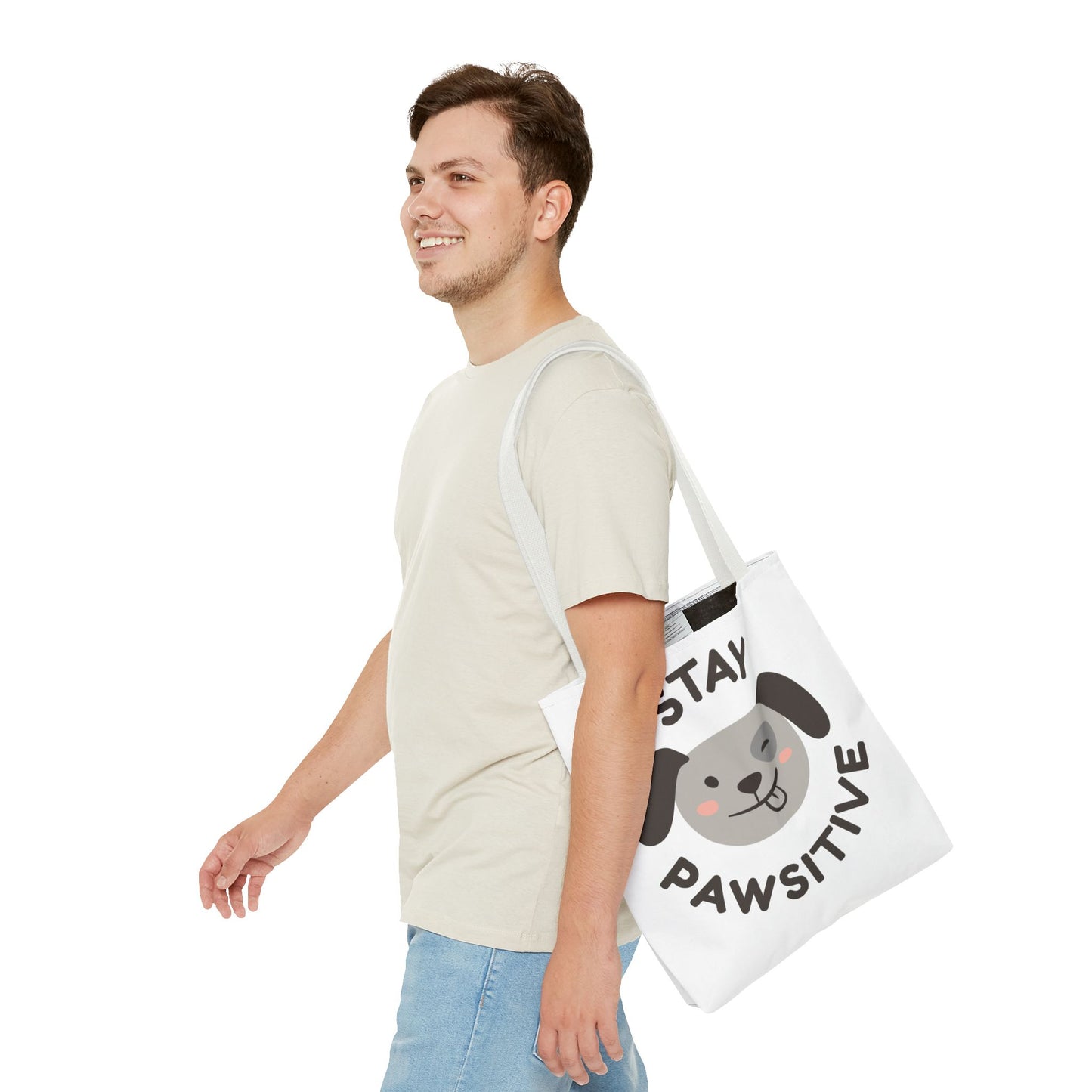 Eco-Friendly Tote Bag - Stay Pawsitive & Unique Mother Designs