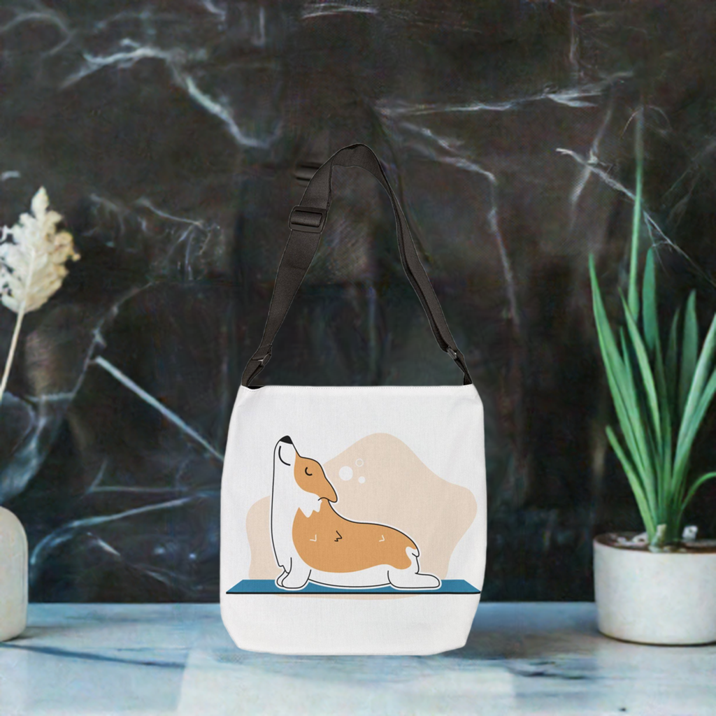 Groovy Mama Adjustable Tote Bag - Stylish & Fun Dog Lover's Carryall