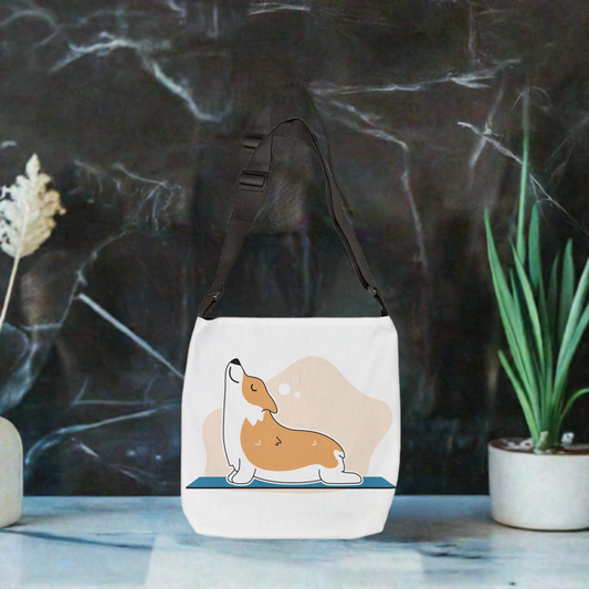 Groovy Mama Adjustable Tote Bag - Stylish & Fun Dog Lover's Carryall